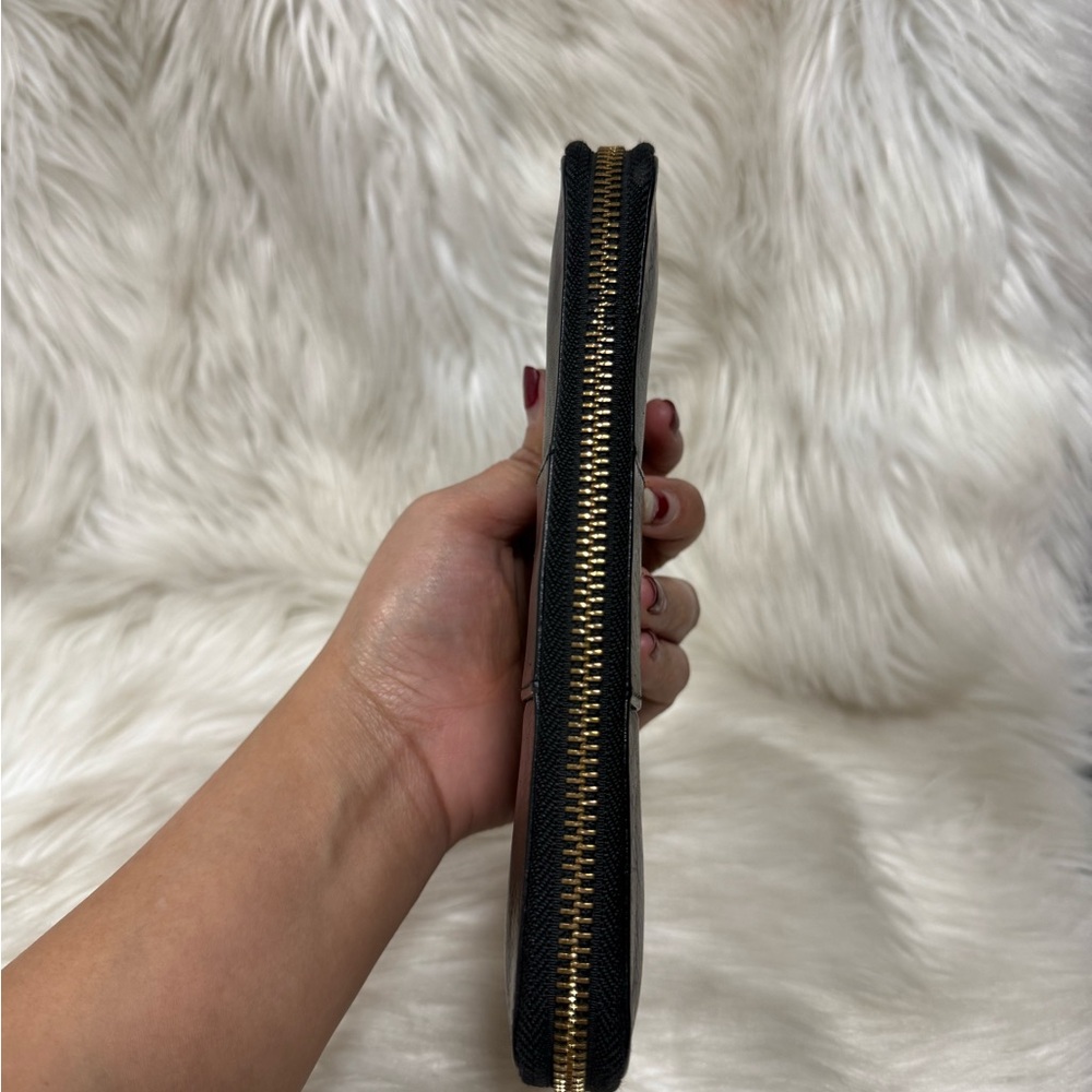 🔥SALE🔥Authentic Tory Burch Black Leather Long Wallet - Picture 12 of 13